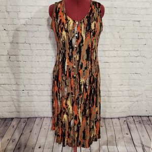 💙Flowy Button Up Sleeveless ‘Sears’ Dress